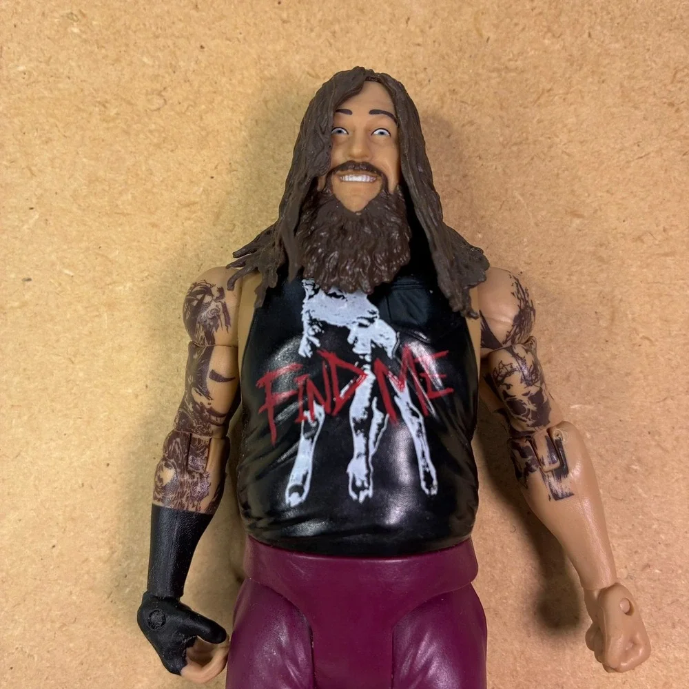 WWE Mattel Bray Wyatt Action Figure Find Me Shirt Maroon Pants Tattoos